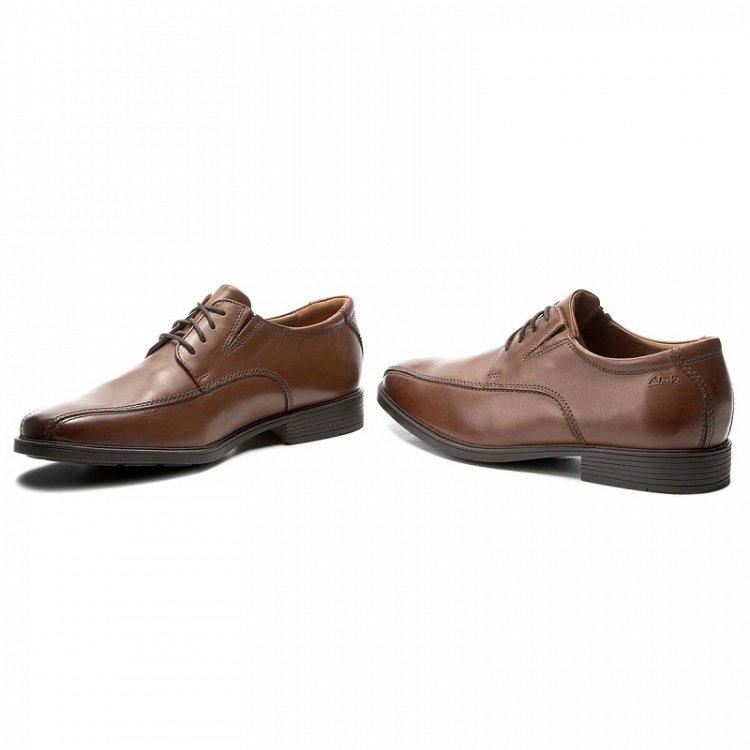 Clarks Tilden Walk 26130095 Dark Tan Leather