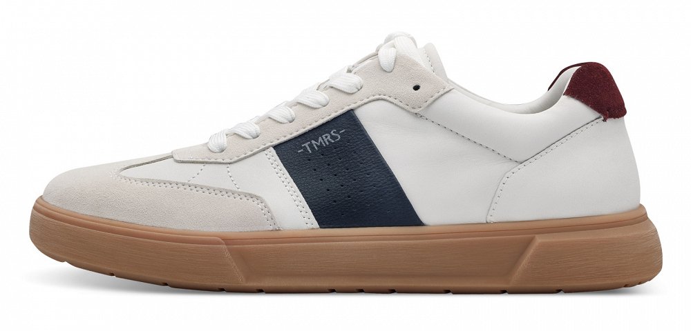 Tamaris Ανδρικό Δερμάτινο Sneaker 1-13608-44 186 White/Navy