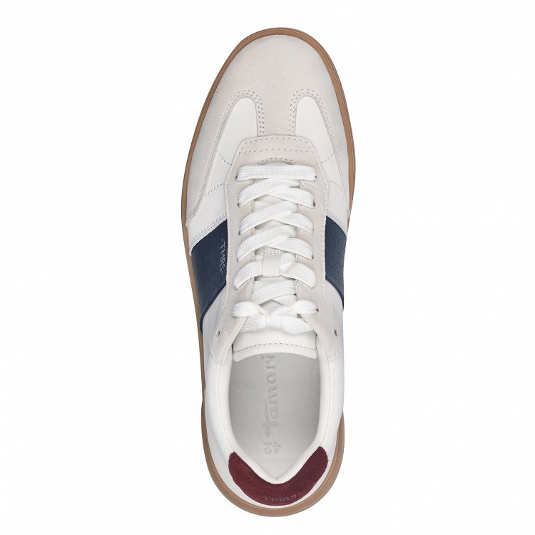 Tamaris Ανδρικό Δερμάτινο Sneaker 1-13608-44 186 White/Navy