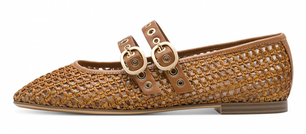 Tamaris Μπαλαρίνα 1-22144-46 305 Cognac