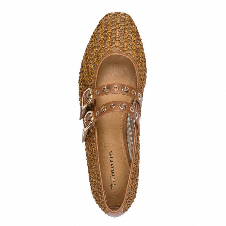 Tamaris Μπαλαρίνα 1-22144-46 305 Cognac