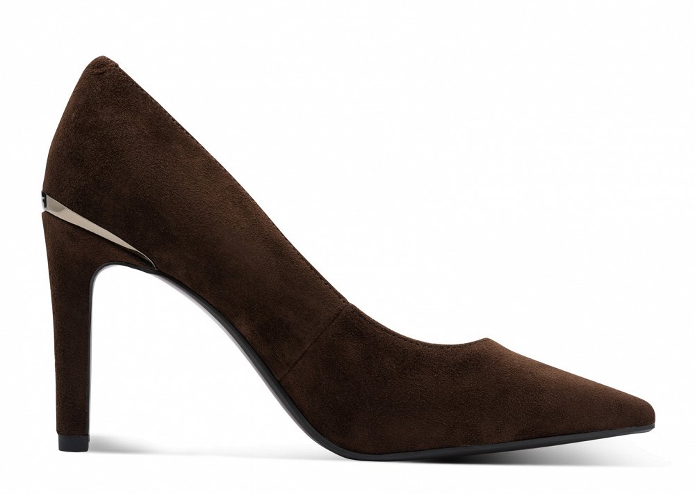 Tamaris Δερμάτινη Γόβα Suede 1-22448-47 347 Mocca Suede