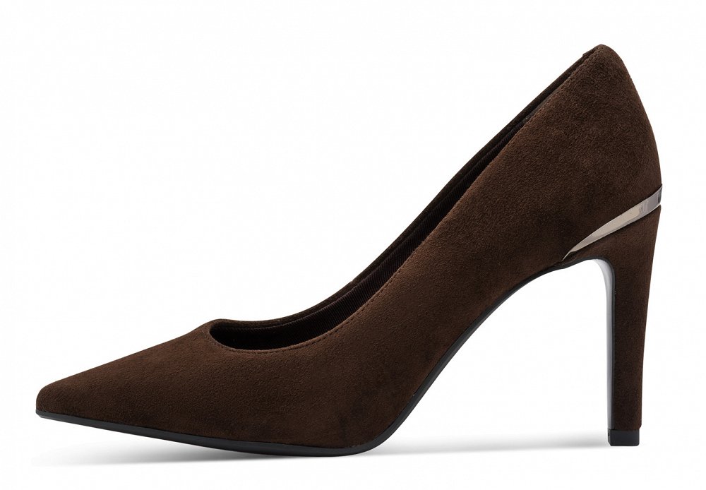 Tamaris Δερμάτινη Γόβα Suede 1-22448-47 347 Mocca Suede