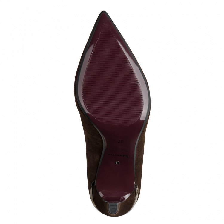 Tamaris Δερμάτινη Γόβα Suede 1-22448-47 347 Mocca Suede
