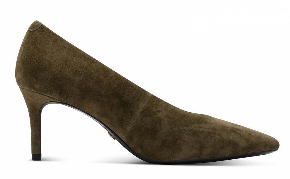 Tamaris Δερμάτινη Γόβα Suede 1-22456-47 722 Olive