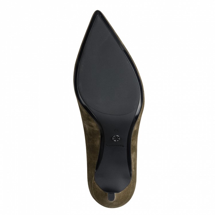Tamaris Δερμάτινη Γόβα Suede 1-22456-47 722 Olive