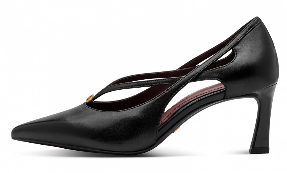 Tamaris Δερμάτινη Γόβα 1-22459-47 003 Black Leather
