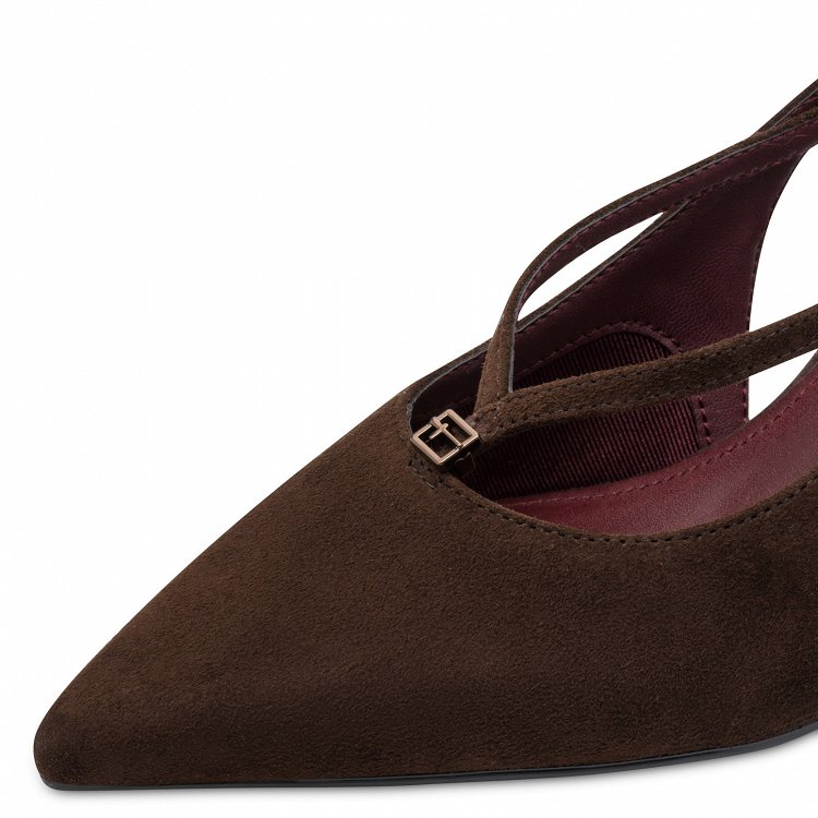 Tamaris Δερμάτινη Γόβα Suede 1-22459-47 304 Mocca