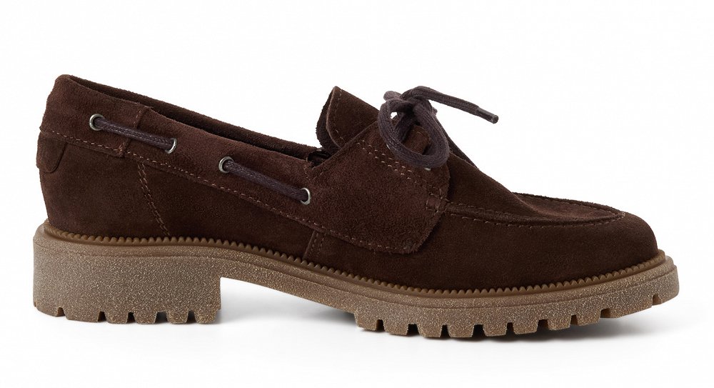 Tamaris Δερμάτινο Casual Παπούτσι Suede 1-23701-47 304 Mocca