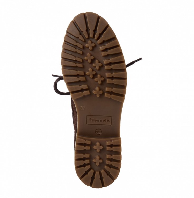 Tamaris Δερμάτινο Casual Παπούτσι Suede 1-23701-47 304 Mocca