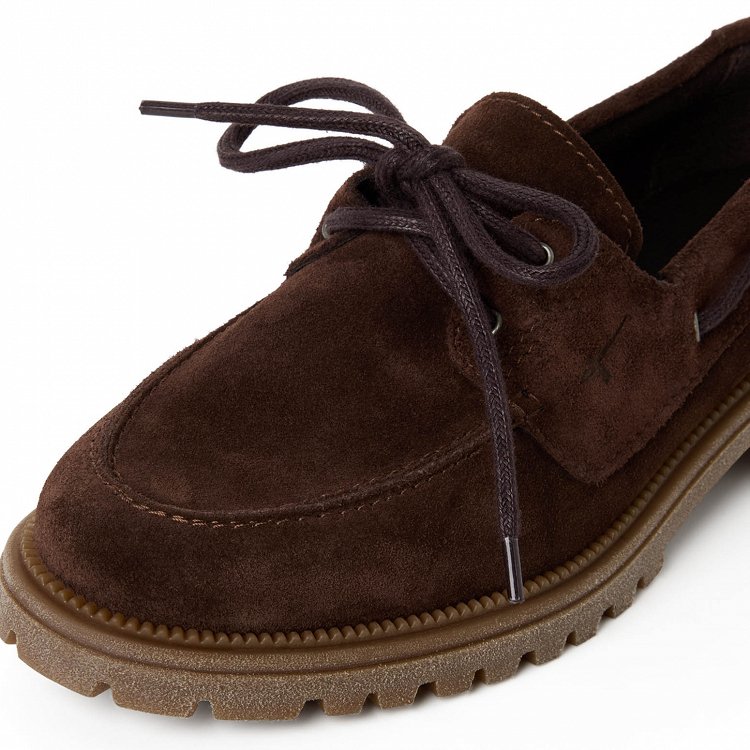 Tamaris Δερμάτινο Casual Παπούτσι Suede 1-23701-47 304 Mocca