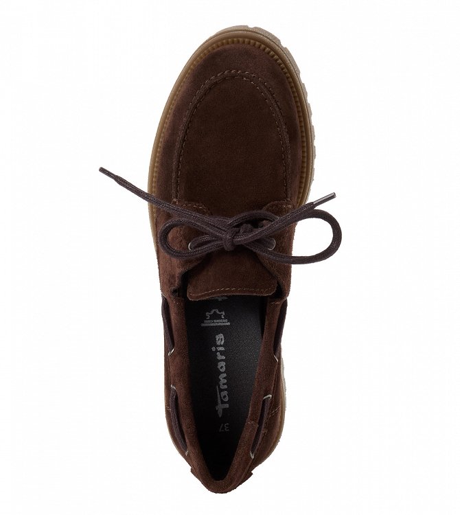Tamaris Δερμάτινο Casual Παπούτσι Suede 1-23701-47 304 Mocca