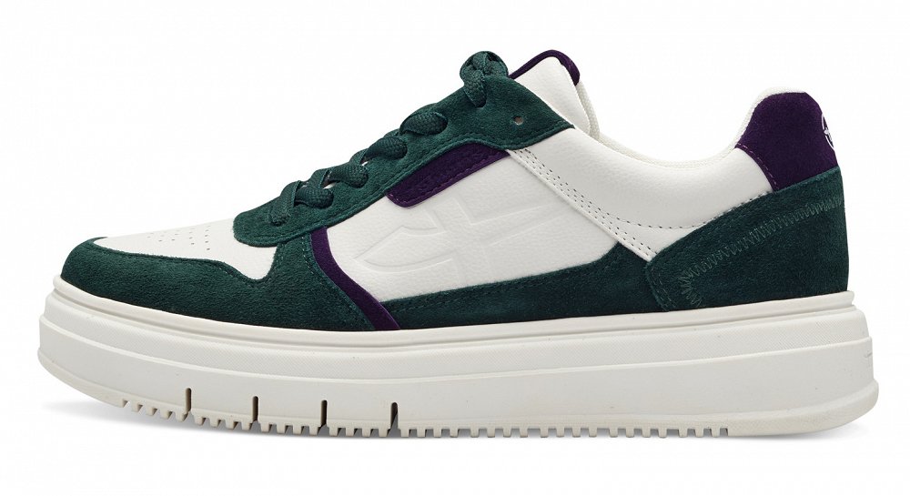 Tamaris Γυναικείο Δερμάτινο Sneaker 1-23746-43 701 Green Comb