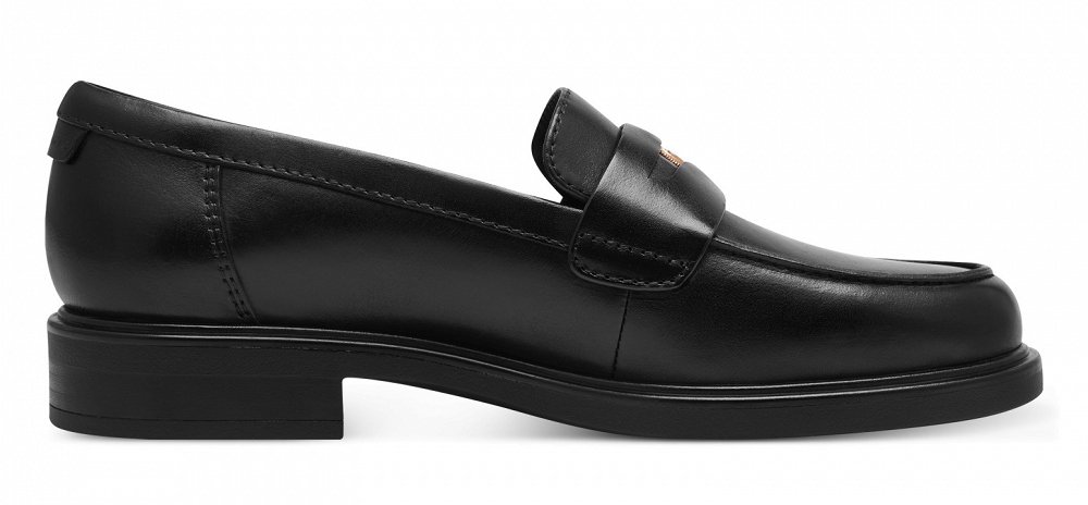Tamaris Γυναικείο Δερμάτινο Loafer 1-24325-43 001 Μαύρο