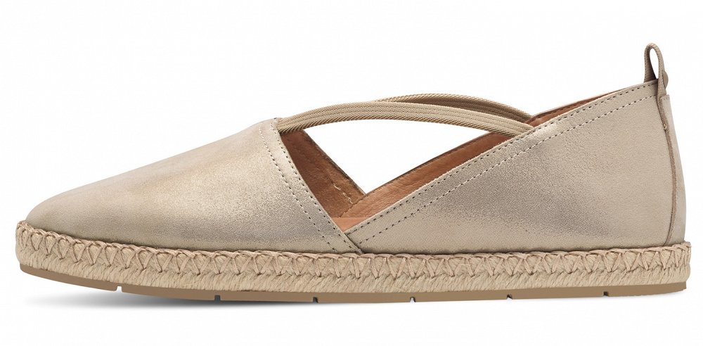 Tamaris Δερμάτινες Εσπαντρίγιες 1-24620-44 179 Champagne