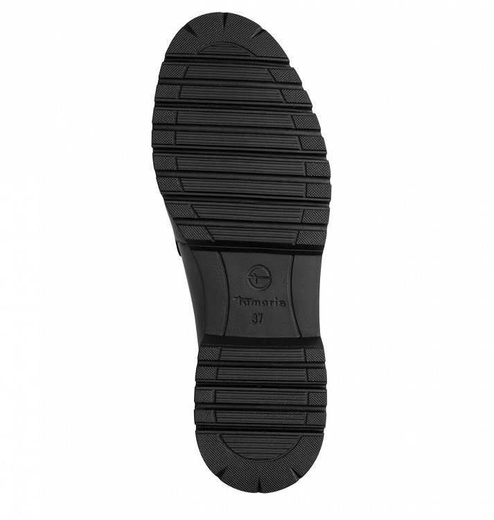 Tamaris Γυναικείο Δερμάτινο Loafer 1-24722-43 003 Black Leather