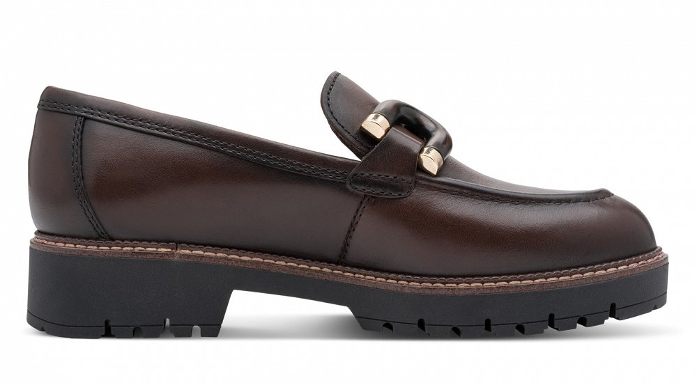 Tamaris Γυναικείο Δερμάτινο Loafer 1-24740-47 304 Mocca