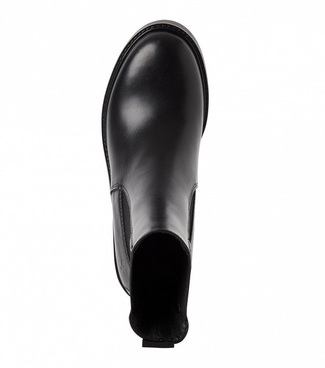 Tamaris Δερμάτινο Μποτάκι 1-25013-47 003 Black Leather