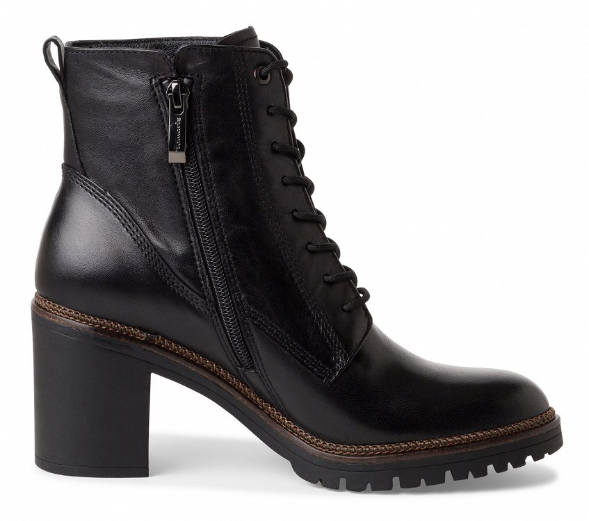 Tamaris Δερμάτινο Μποτάκι 1-25122-43 001 Black