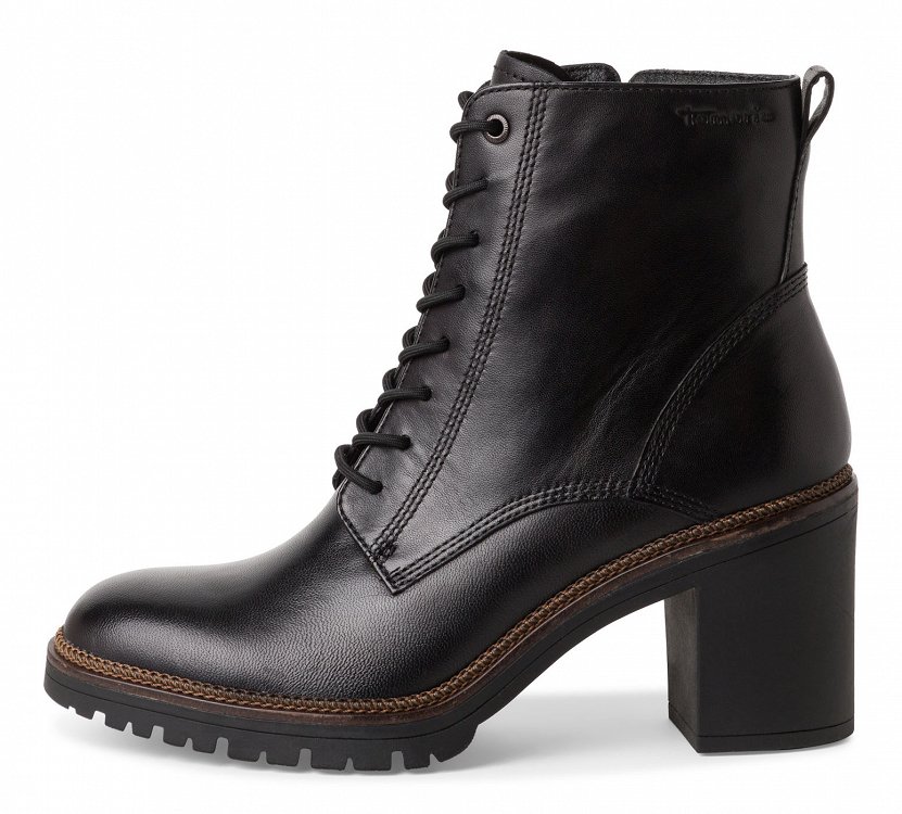 Tamaris Δερμάτινο Μποτάκι 1-25122-43 001 Black