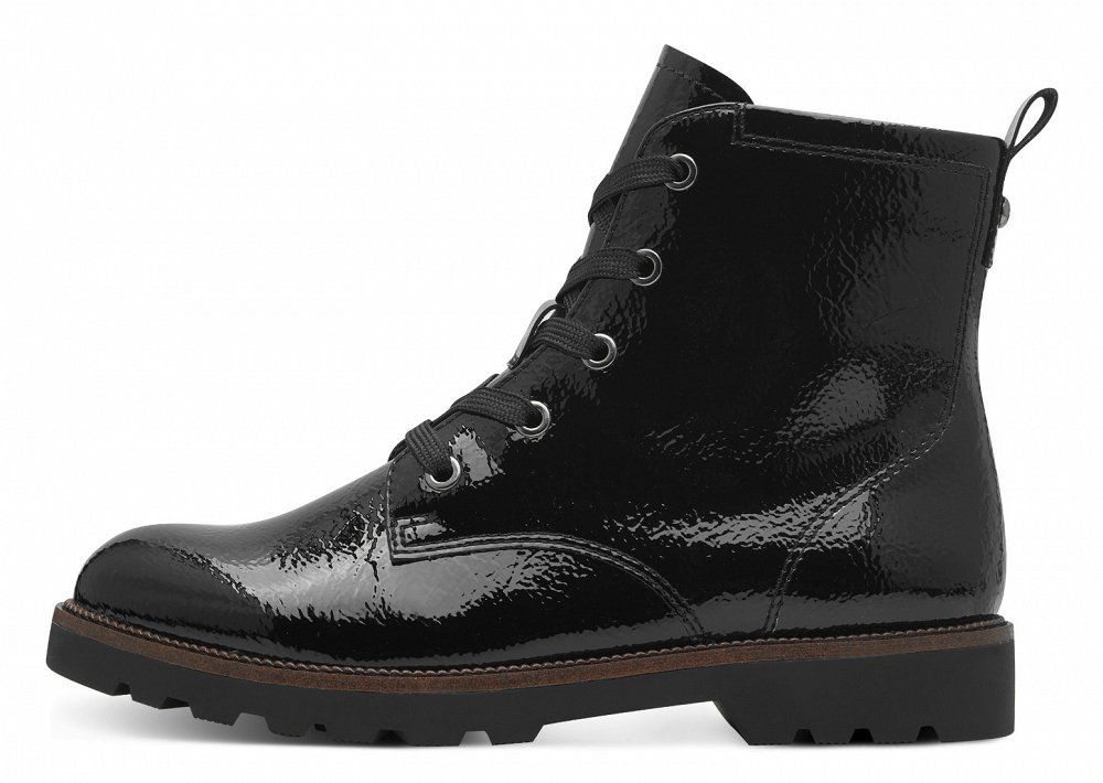Tamaris Μποτάκι Flat 1-25261-43 018 Black Patent