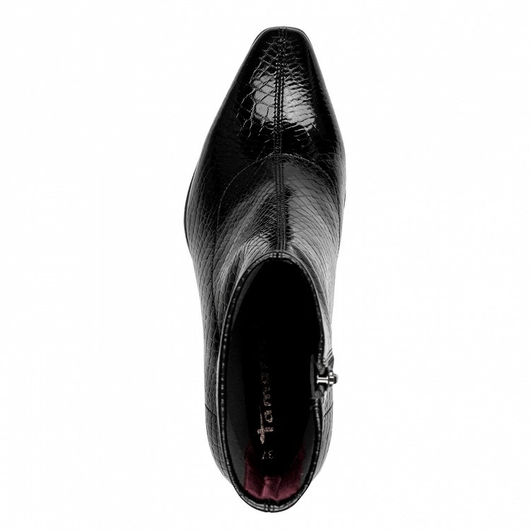 Tamaris Croco Μποτάκι 1-25317-47 028 Μαύρο