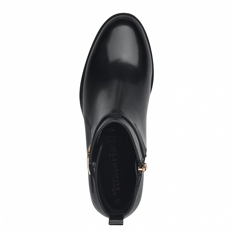 Tamaris Δερμάτινο Μποτάκι 1-25321-43 001 Black