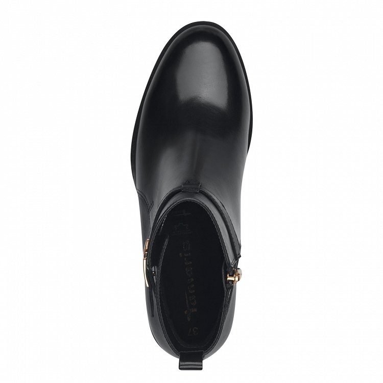 Tamaris Δερμάτινο Μποτάκι 1-25321-43 001 Black
