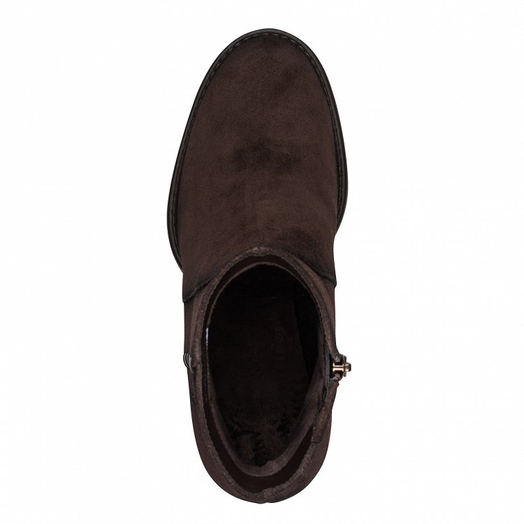 Tamaris Δερμάτινο Μποτάκι Με Τακούνι 1-25343-47 304 Mocca