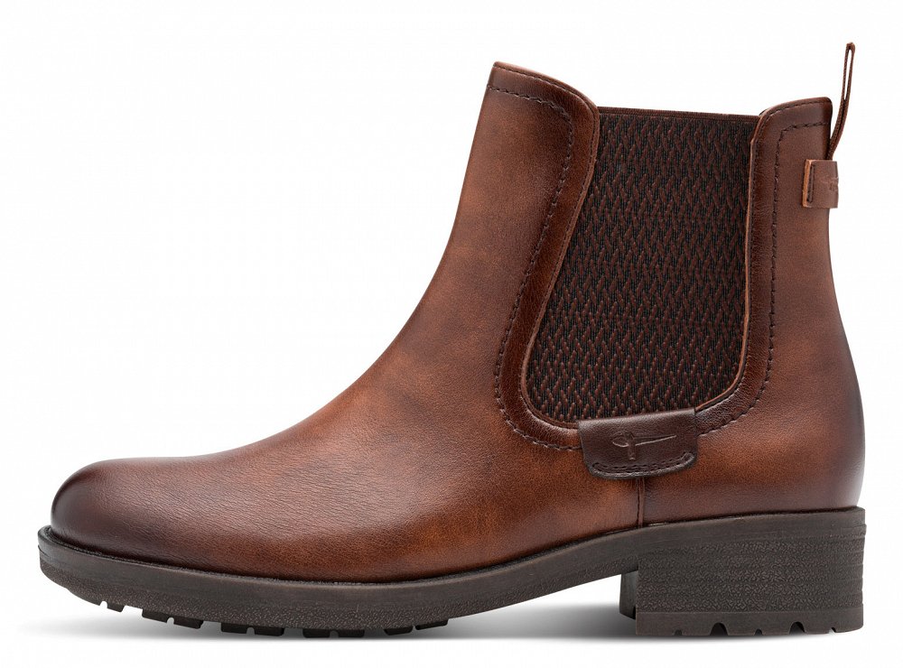 Tamaris Μποτάκι Flat 1-25378-45 305 Cognac