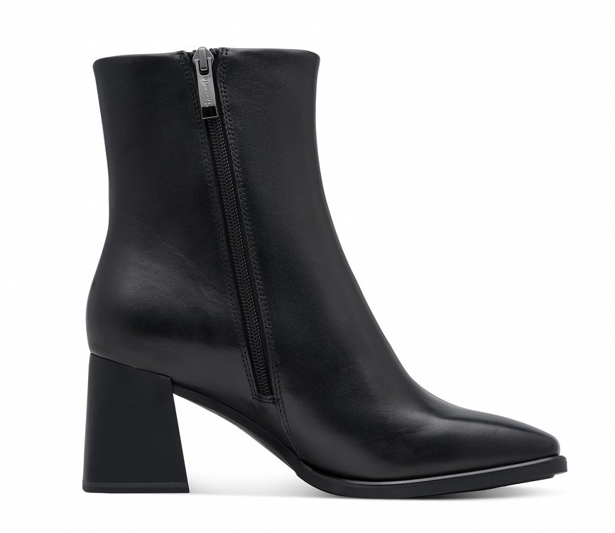 Tamaris Δερμάτινο Ψηλό Μποτάκι 1-25392-47 003 Black Leather