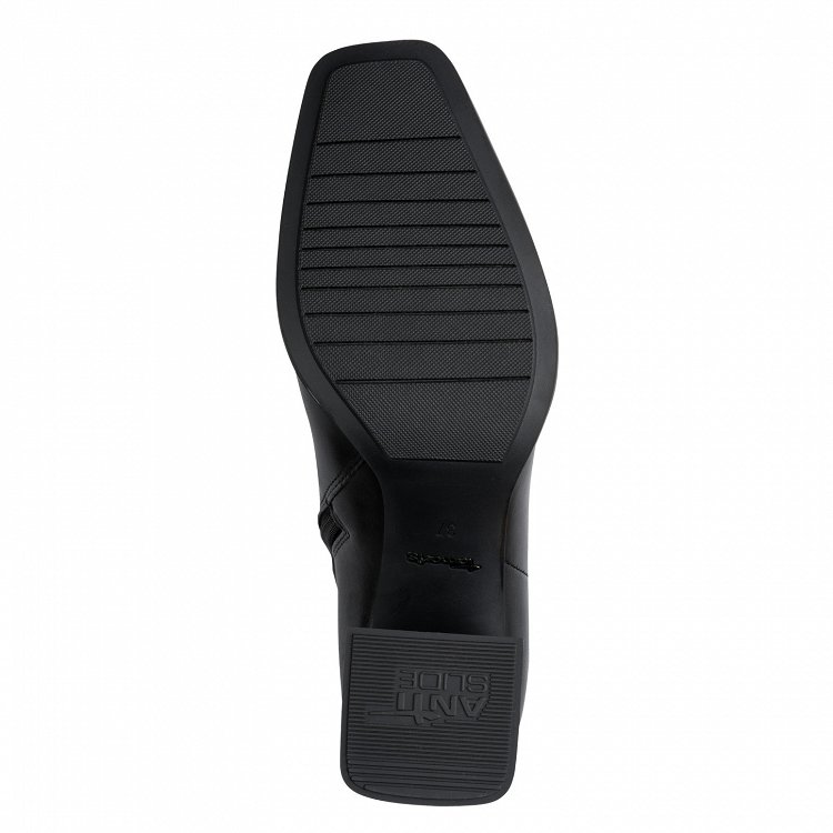 Tamaris Δερμάτινο Ψηλό Μποτάκι 1-25392-47 003 Black Leather