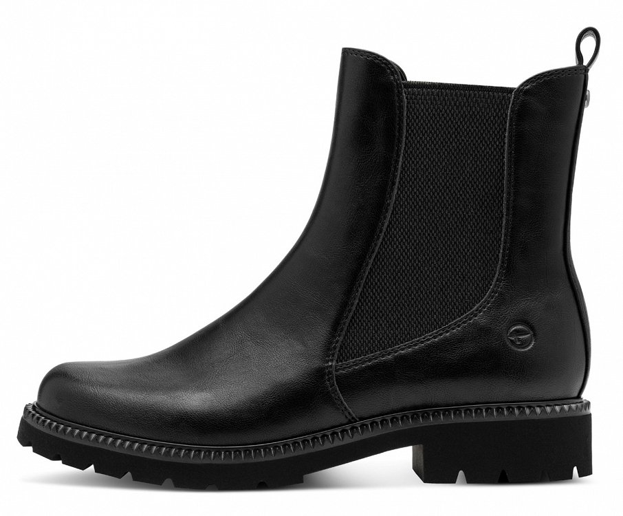 Tamaris Μποτάκι Flat 1-25417-45 001 Μαύρο