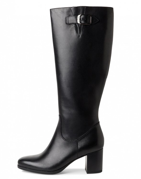 Tamaris Δερμάτινη Μπότα 1-25547-43 001 Black