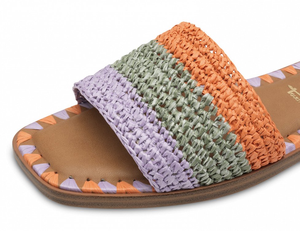Tamaris Flat Sandal 1-27117-44 608 Orange Comb