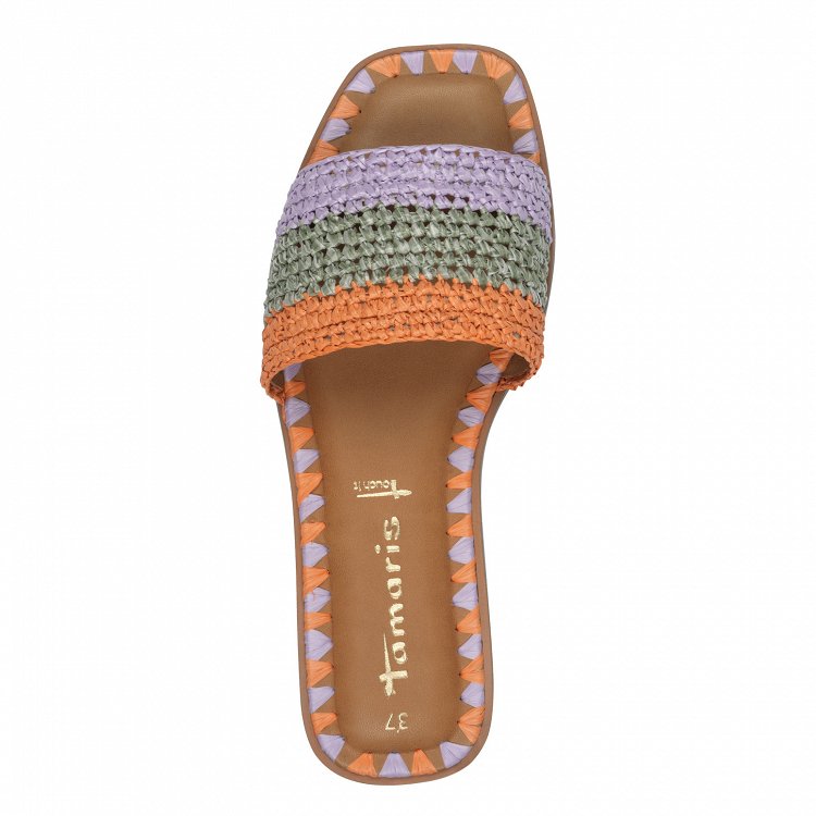 Tamaris Flat Sandal 1-27117-44 608 Orange Comb