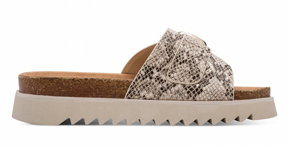 Tamaris Ανατομική Παντόφλα 1-27401-46 483 Beige Snake