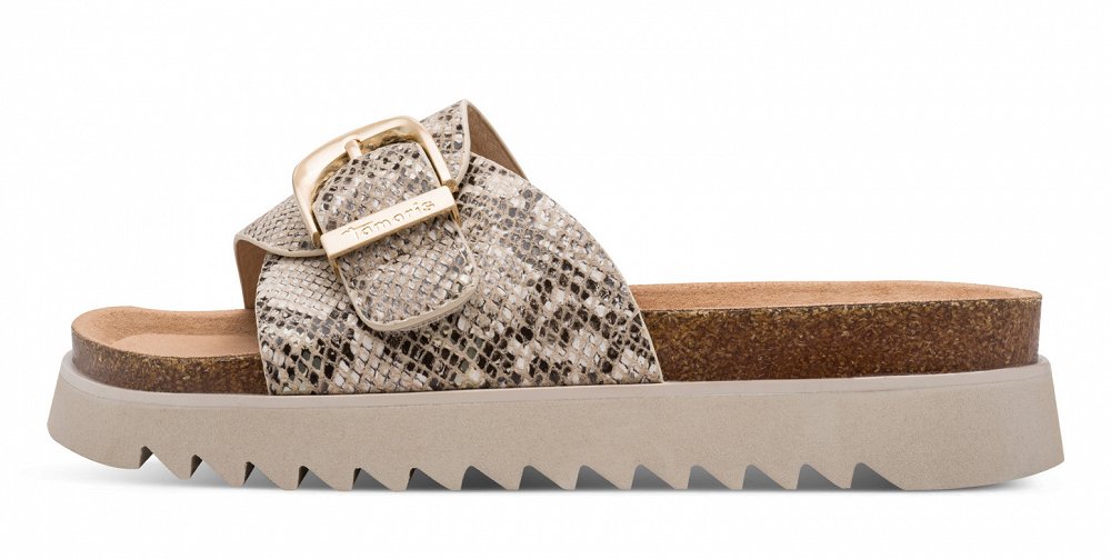 Tamaris Ανατομική Παντόφλα 1-27401-46 483 Beige Snake