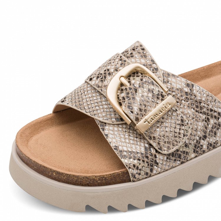 Tamaris Ανατομική Παντόφλα 1-27401-46 483 Beige Snake