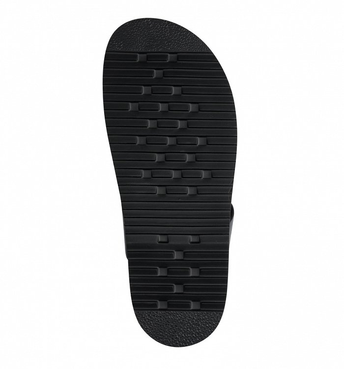 Tamaris Δερμάτινo Flat Sandal 1-27415-46 001 Μαύρο