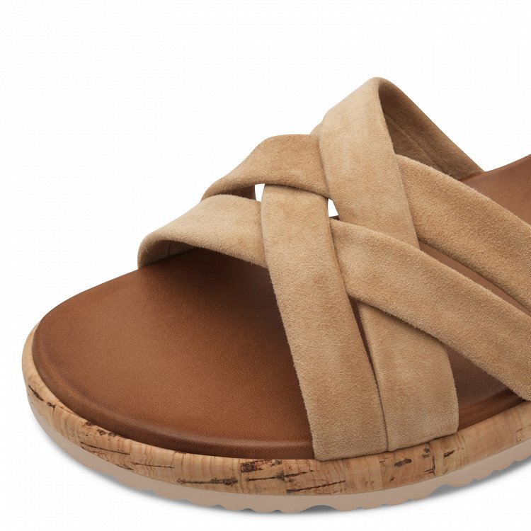 Tamaris Flat Δερμάτινο Πέδιλο 1-28129-44 435 Tan