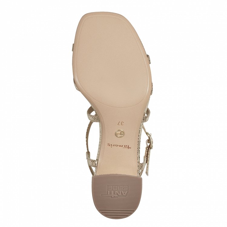 Tamaris Sandal 1-28204-20 912 Lt.Gold Struc.