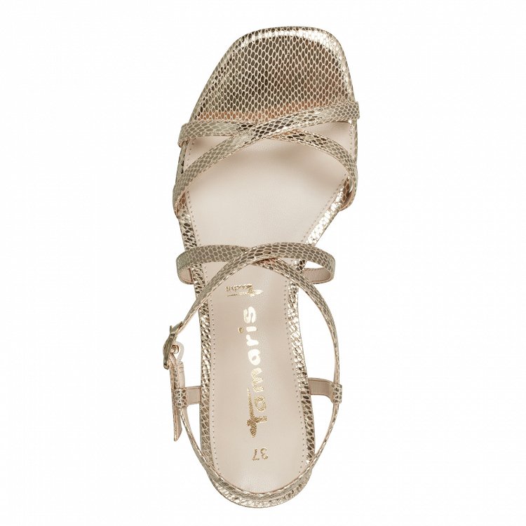 Tamaris Sandal 1-28204-20 912 Lt.Gold Struc.