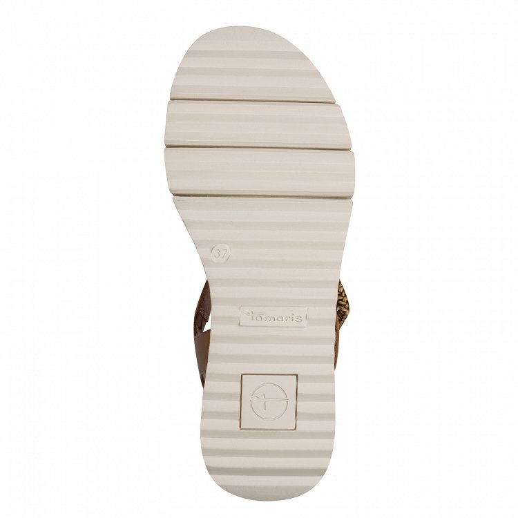 Tamaris Δερμάτινη Πλατφόρμα 1-28247-46 305 Cognac