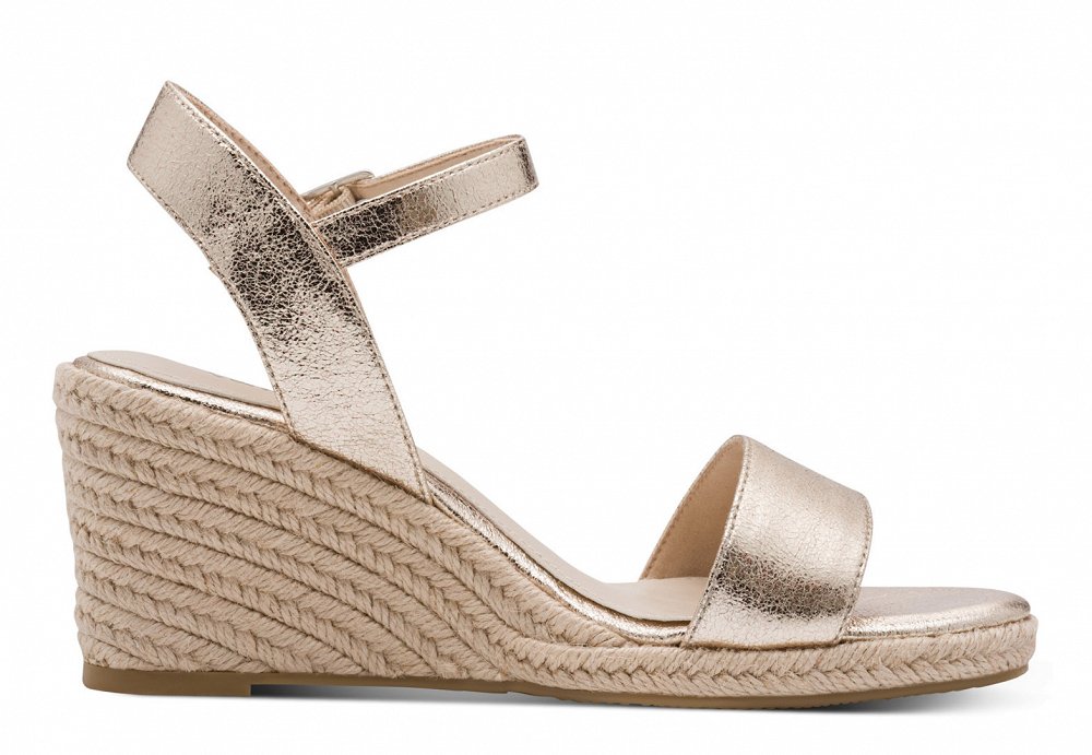Tamaris Espadrilles 1-28300-42 933 Light Gold