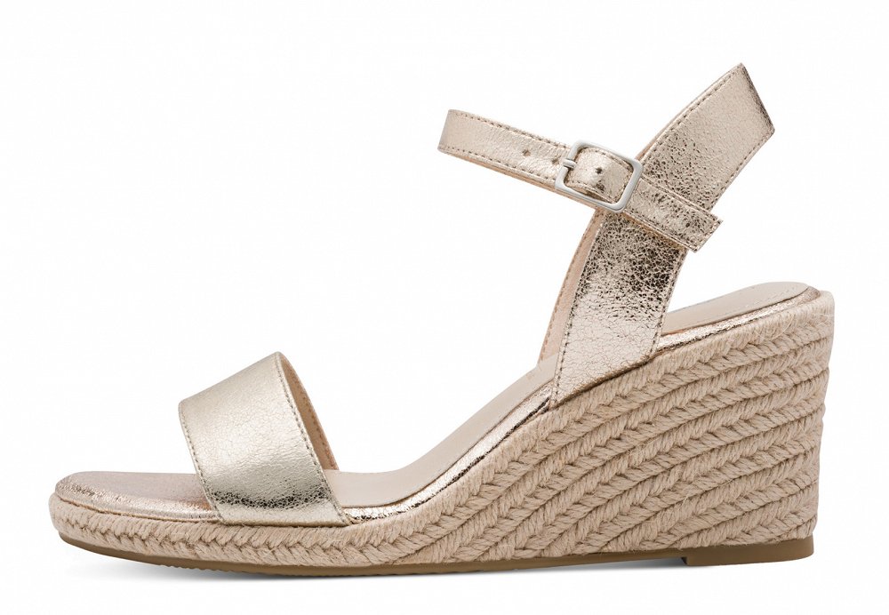 Tamaris Espadrilles 1-28300-42 933 Light Gold