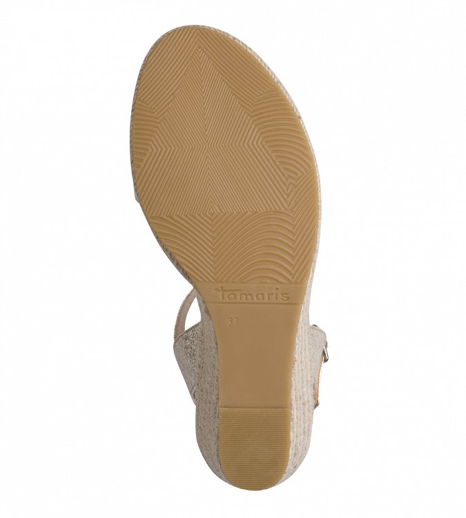 Tamaris Espadrilles 1-28300-42 933 Light Gold
