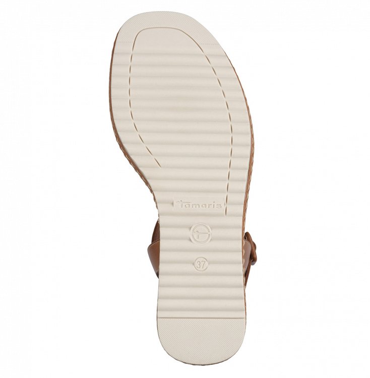 Tamaris Δερμάτινη Πλατφόρμα 1-28332-44 305 Cognac
