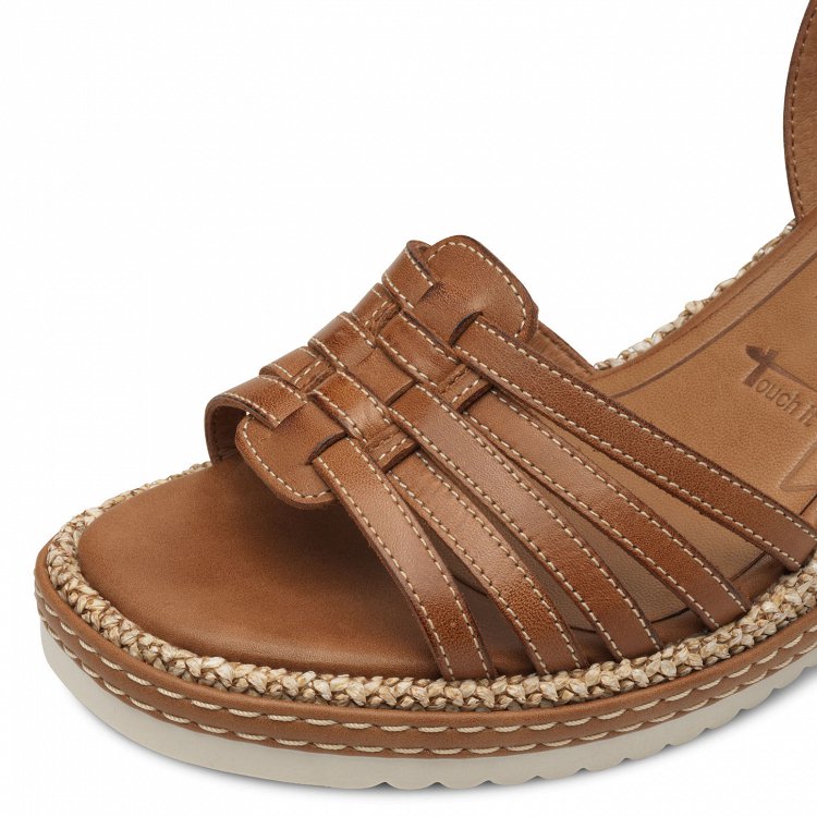 Tamaris Δερμάτινη Πλατφόρμα 1-28332-44 305 Cognac