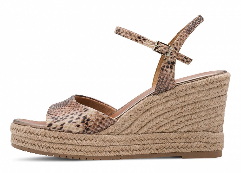 Tamaris Πλατφόρμα Εσπαντρίγια 1-28336-46 386 Brown Snake